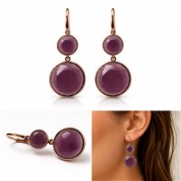 Boucles d'oreilles Cianfrone Gioielli Femme in Or Ametista OROR-61-198 - OROR-61-198